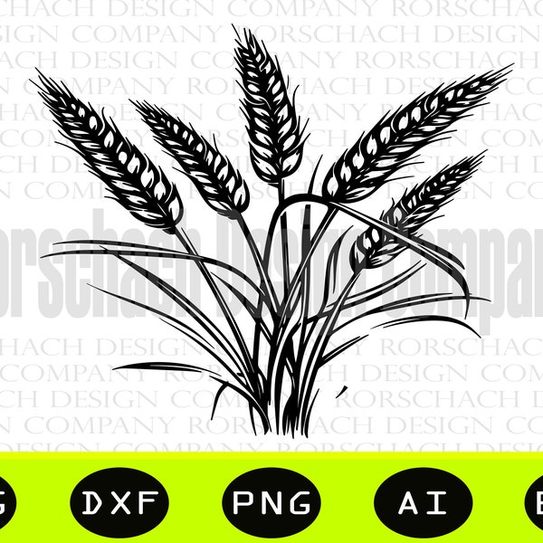 Wheat Svg, Wheat Clipart, Wheat Svg, Plant Svg, food svg, Wheat Vector, Wheat Cut file, Wheat Clipart, Wheat Design, SVG, PNG, Wheat Stencil