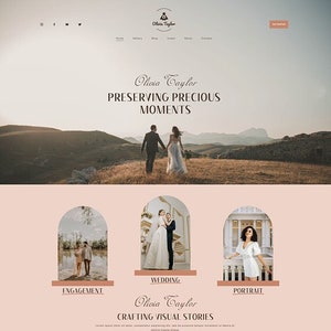 Photographer Squarespace Template | Squarespace 7.1 | Template | Wedding Photographer | Photographer |