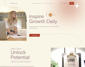 Coach & Mentor Squarespace Template | Squarespace 7.1 | Template | Coach | Mentor