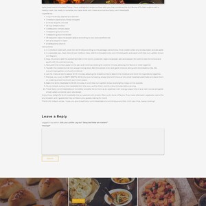 Food Blog & Restaurant Wordpress Website Elementor Free Customizable WordPress Template, Stunning Pre-Designed Pages image 8