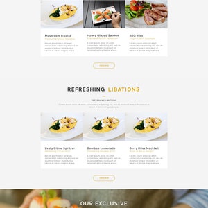 Food Blog & Restaurant Wordpress Website Elementor Free Customizable WordPress Template, Stunning Pre-Designed Pages image 6