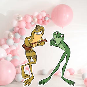 Tiana and the Frog CutOut, Tiana Princess Big Decor, Tiana Party Decoration Theme, Birthday Party, Stand Up Prop, Digital Download