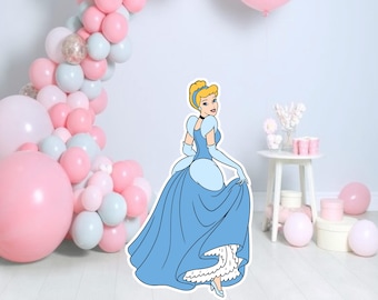 Cinderella Cutout: Princess Party Decoration (Digital Download)