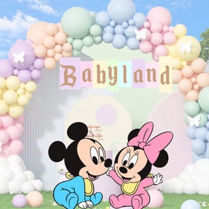 Mouse Cutout: Baby Shower Birthday Party Decor (Digital Download)