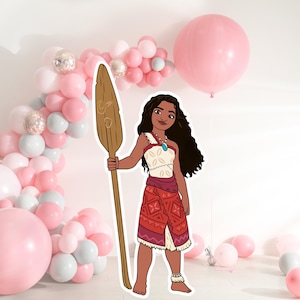 Moana 2 Recortable, Decoración Recortable de Moana, Decoración para Fiesta de Moana, Fiesta Temática de Moana, Accesorio de Pie para Fiesta de Cumpleaños, Descarga Digital