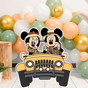 Safari Mouse Cutout: Birthday Party Prop (Digital Download)