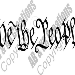 Nous le texte de téléchargement numérique de personnes ; SVG, PNG, JPG ; Jour de l'indépendance; 4 juillet; Constitution des États-Unis