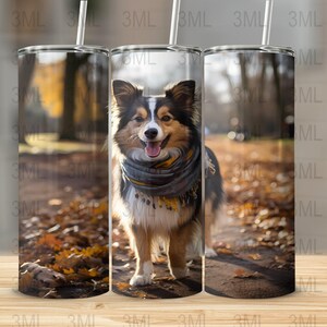 Descargas de diseño de vaso de sublimación Happy Rescue Pup, vaso delgado de 20 oz, envoltura recta y cónica digital
