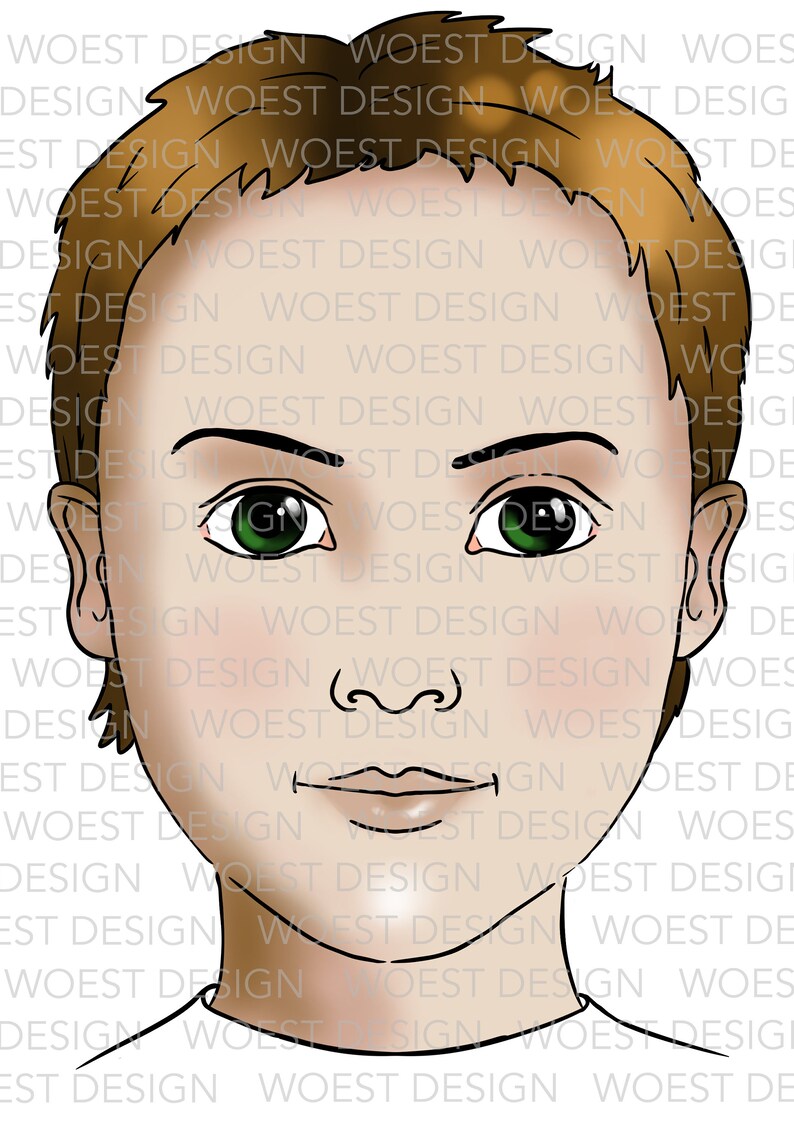 Blank Template Set A DIGITAL DOWNLOAD Face Paint Design Board Face Blank Template Set A DIGITAL DOWNLOAD Face Paint Design Board Face