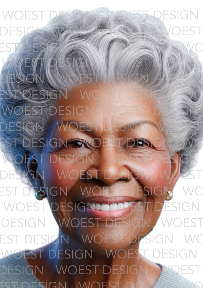 Elderly / older faces realistic style DIGITAL DOWNLOAD Face paint design board image 5