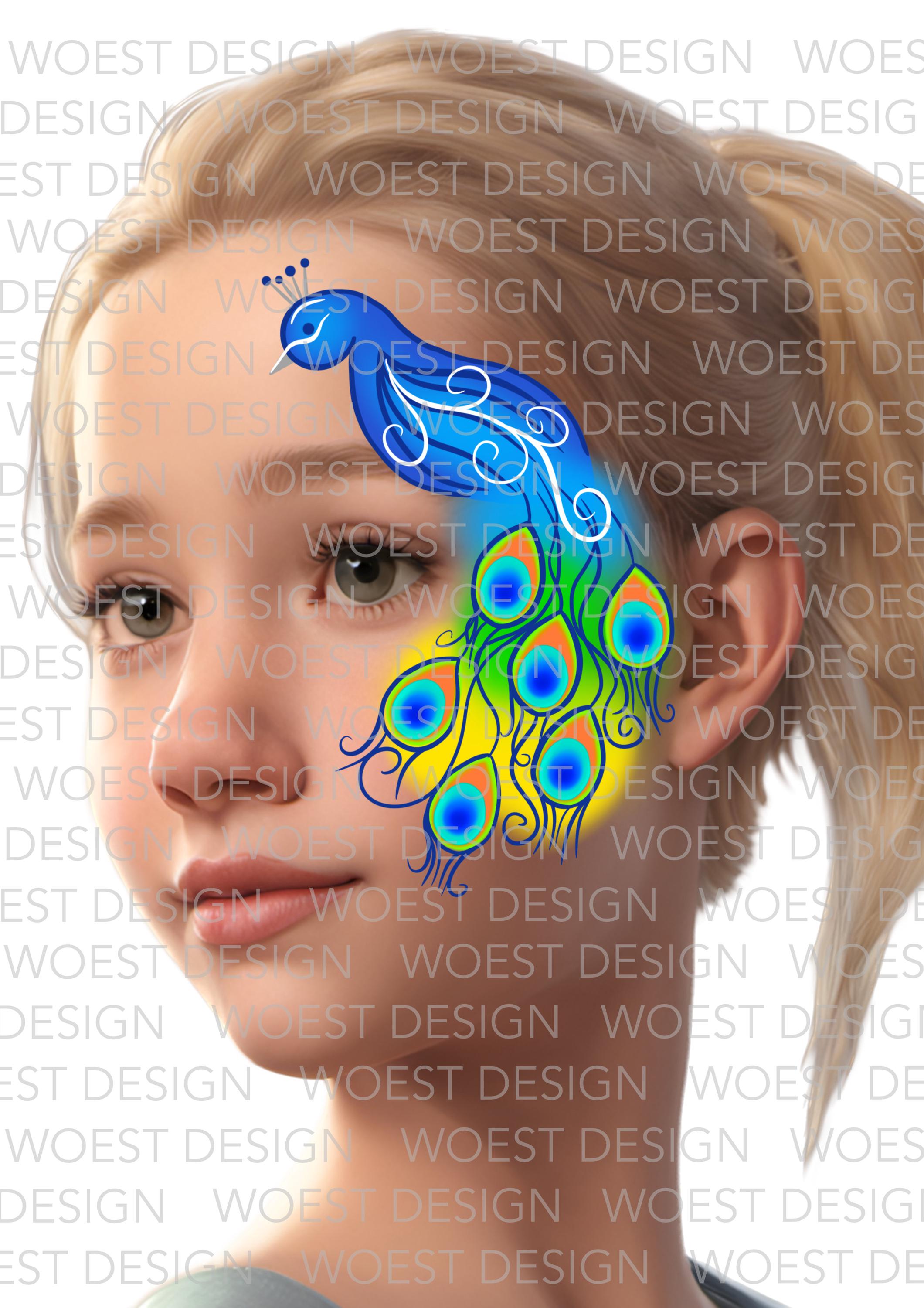 Farm Set Realistic Style DIGITAL DOWNLOAD - Face Paint Painting Design ...