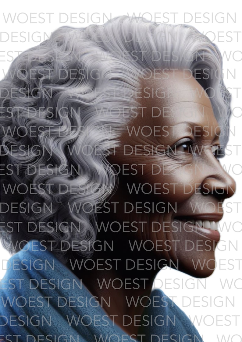 Elderly / older faces realistic style DIGITAL DOWNLOAD Face paint design board image 4