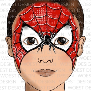 Super Hero Set DIGITAL DOWNLOAD - Face Paint Painting Design Board ...