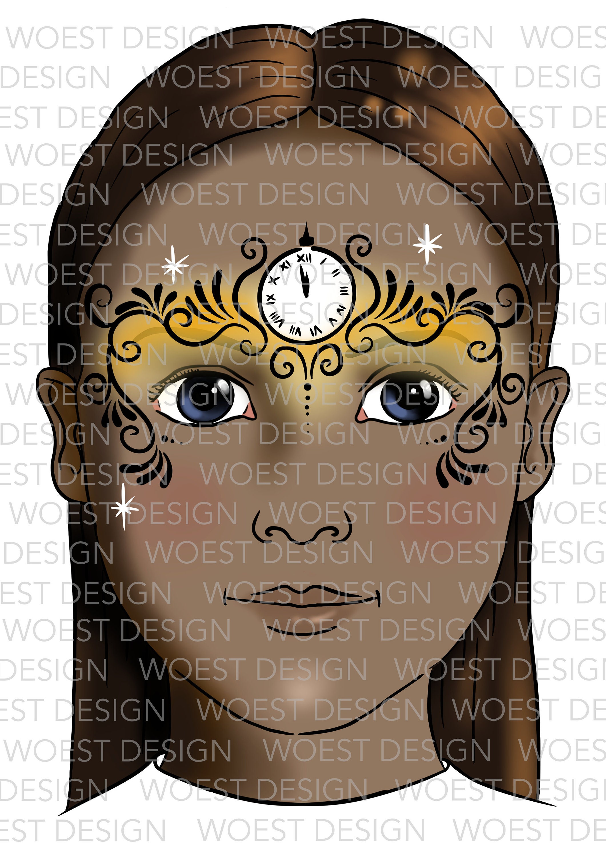 NYE New Year's Eve Set DIGITAL DOWNLOAD Face Paint - Etsy