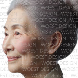 Elderly / older faces realistic style DIGITAL DOWNLOAD Face paint design board image 6