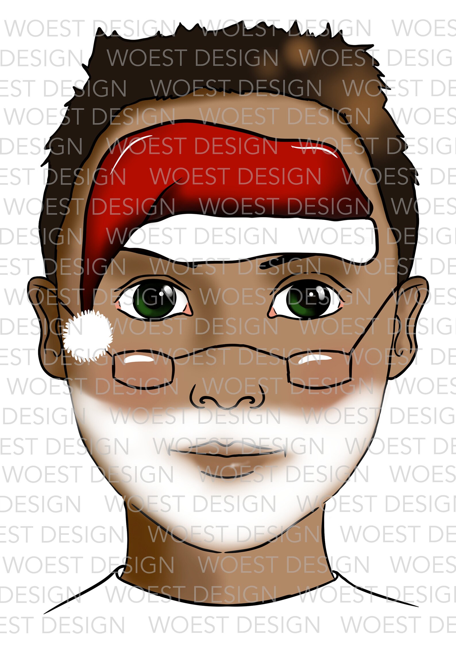Christmas Set DIGITAL DOWNLOAD - Face Paint Painting Design Board ...
