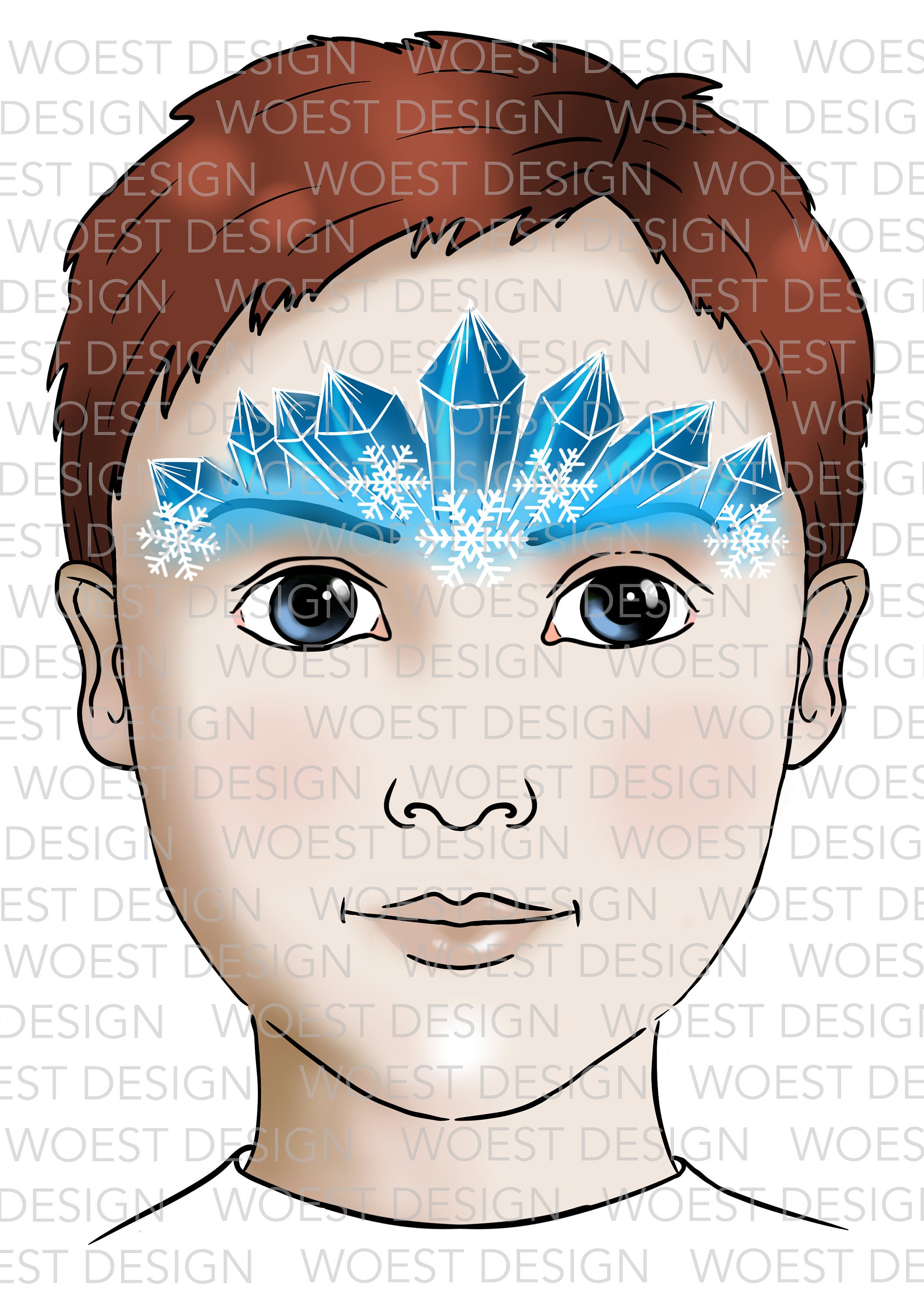 Winter Set DIGITAL DOWNLOAD - Face Paint Painting Design Board Template ...