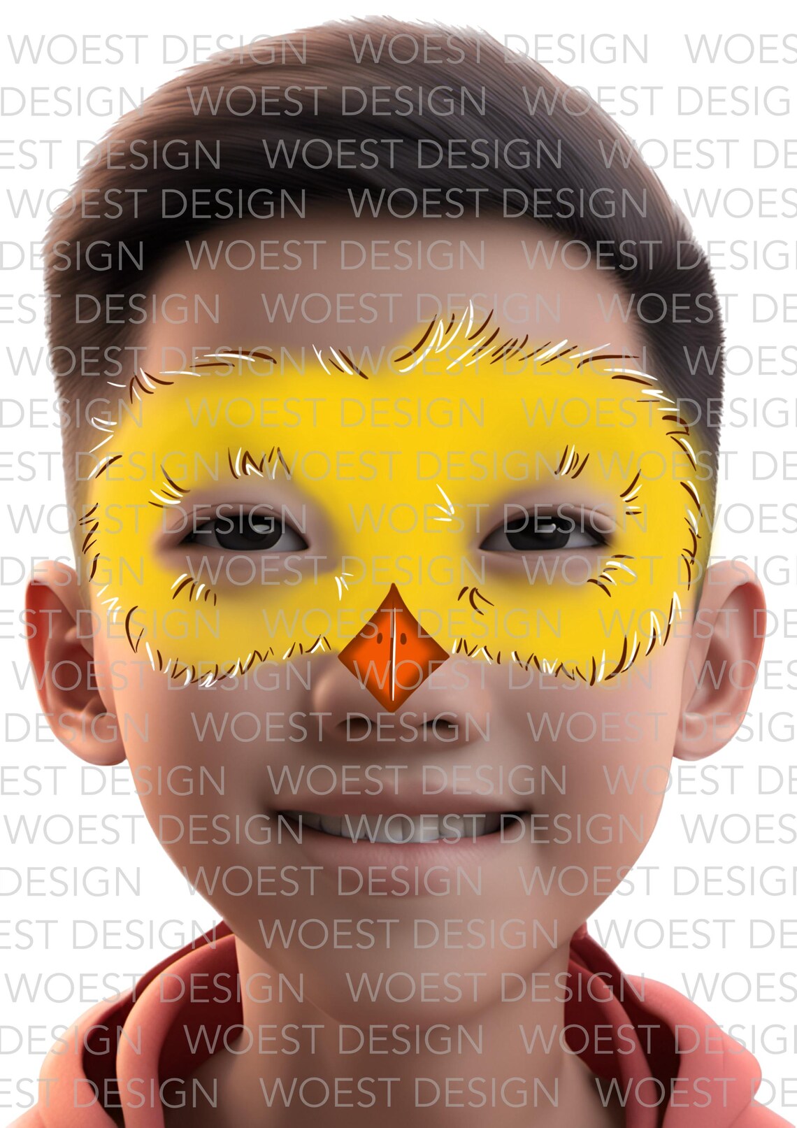 Farm Set Realistic Style DIGITAL DOWNLOAD - Face Paint Painting Design ...