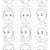 Blank Line Art Template Set B DIGITAL DOWNLOAD - Face Paint Design ...
