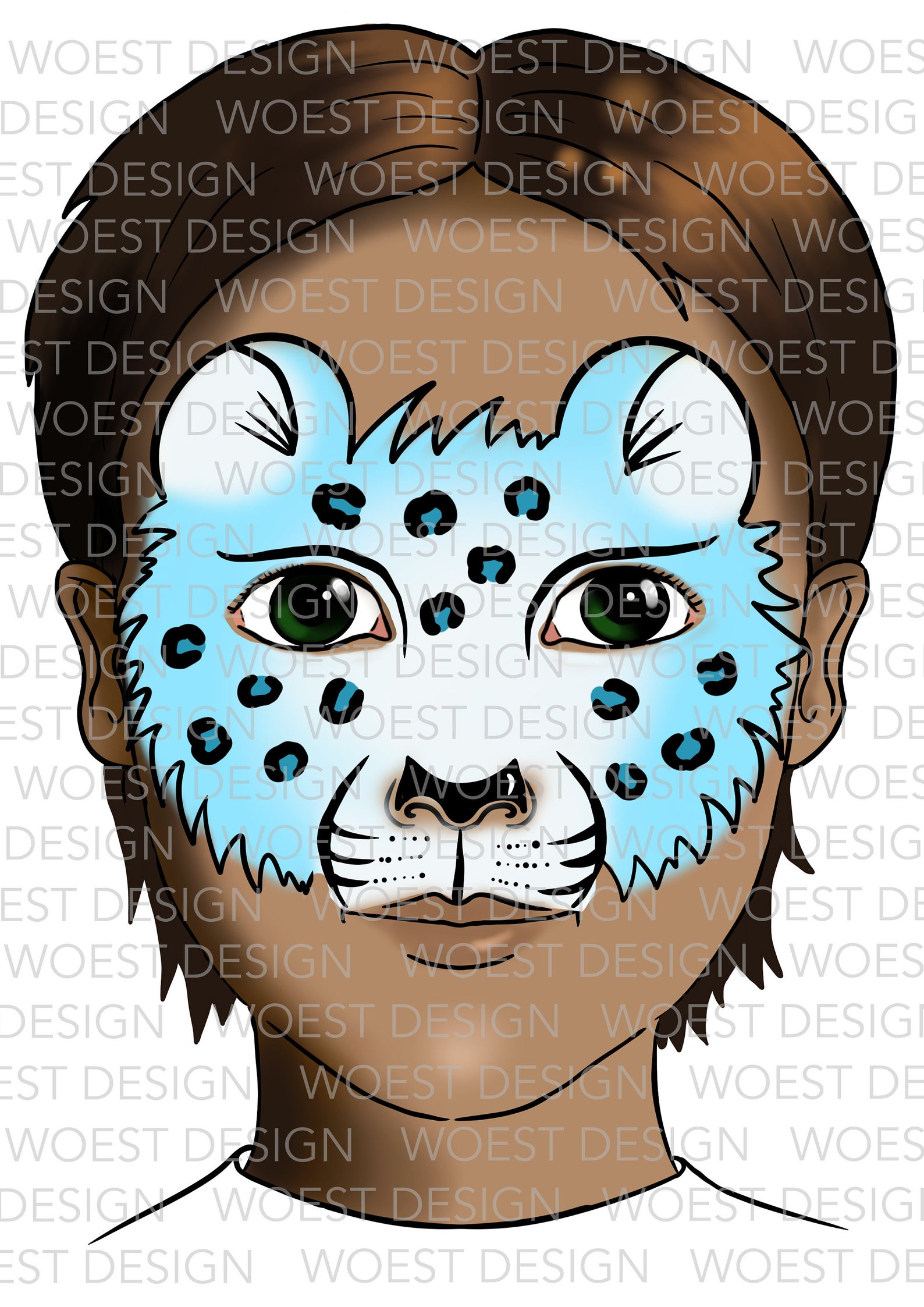 Winter Set DIGITAL DOWNLOAD - Face Paint Painting Design Board Template ...