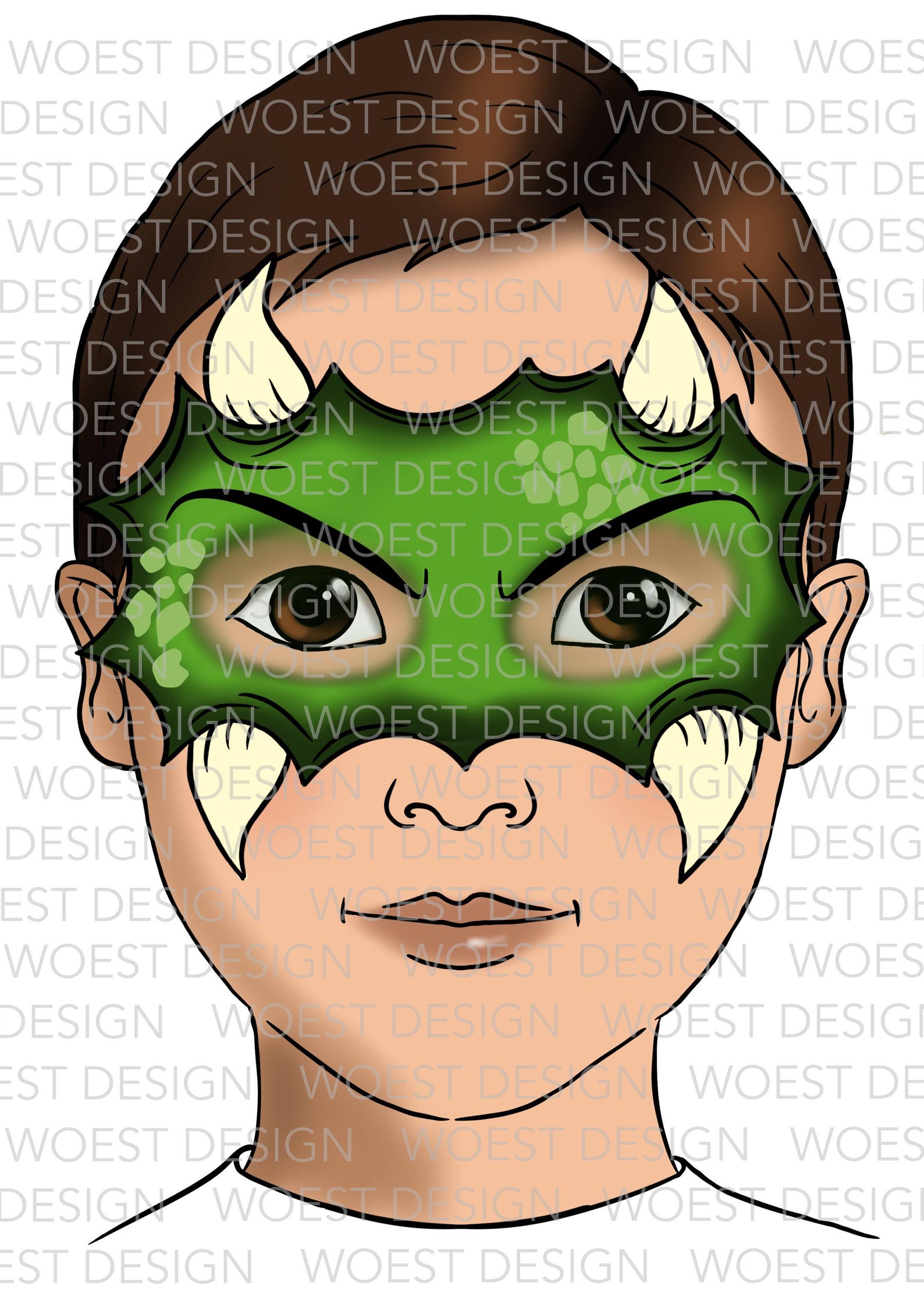 Basic Face Paint Menu A DIGITAL DOWNLOAD - Face Paint Design Board Face ...