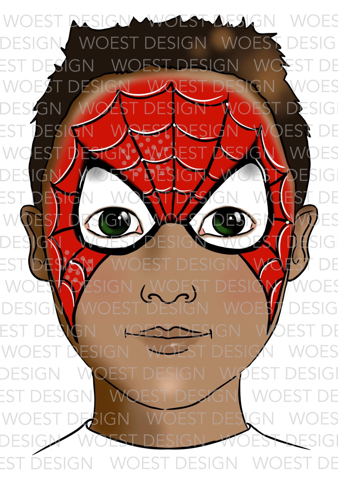 Basic Face Paint Menu A DIGITAL DOWNLOAD - Face Paint Design Board Face ...