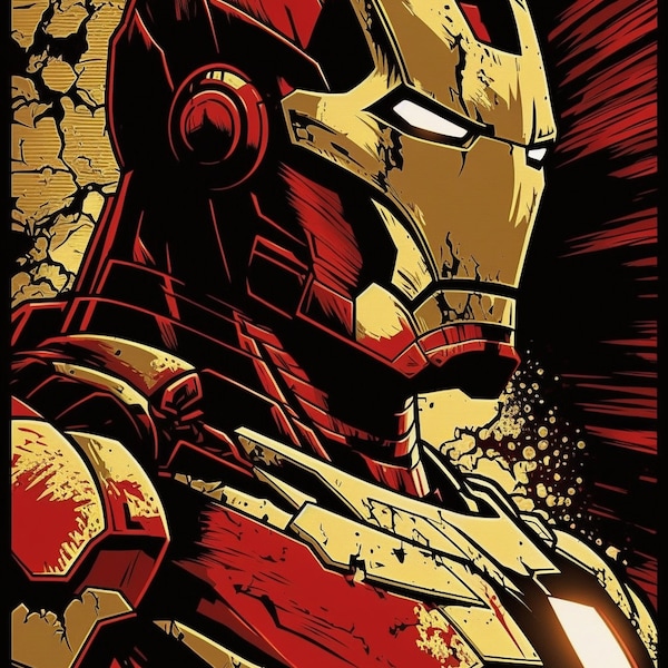 Iron Man Pop Art Digital Print