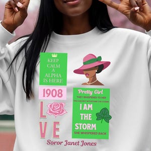 Sorority Sweatshirt, Unisex Crewneck, Personalized Greek Life Apparel, College Gift, Fashion Statement