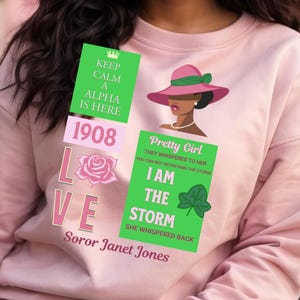 Sorority Sweatshirt, Unisex Crewneck, Personalized Greek Life Apparel, College Gift, Fashion Statement