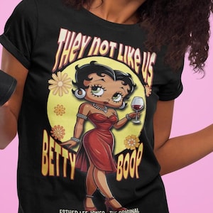 Black Betty Boop T-Shirt: Retro Vintage Vibe, Unisex Heavy Cotton Tee