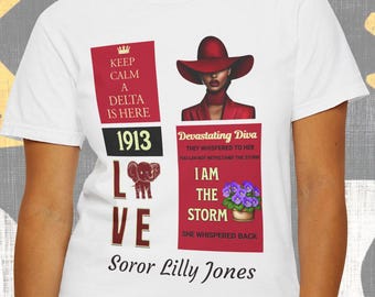 Sorority Geschenk T-Shirt, Personalisieren, Purpur und Creme, Elefanten, griechisches Leben Shirt