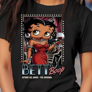 Camiseta retro de Betty Boop, camiseta unisex de estilo vintage, regalo divertido para ella, ropa para fan de dibujos animados, camiseta retro de club