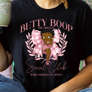 Black Betty Boop Tee: Afrocentric Social Club Shirt