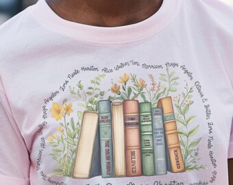 Camiseta de autora afroamericana: una camiseta acogedora para amantes de la lectura