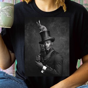 Black Magic Magician T-Shirt: Vintage Harlem Renaissance Style