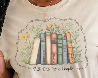 Camiseta de autora afroamericana: una camiseta acogedora para amantes de la lectura