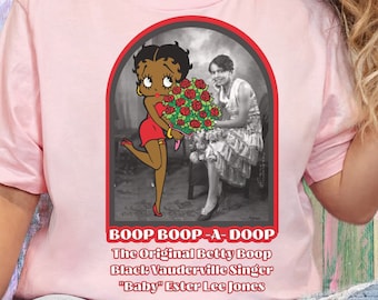 Black Betty Boop  tee Black history, herstory, Afrocentric shirt Baby Esther lee Jones