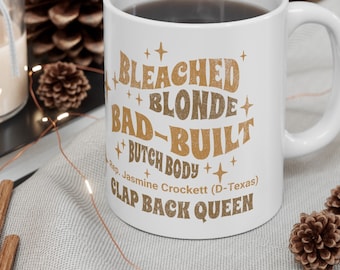 Jasmine Crockett Tasse: Bad gebaut feministische Tasse - Libelles Geschenk