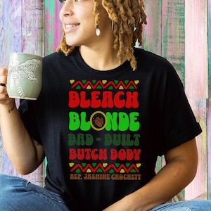 Camiseta política de Rep Crockett, camiseta feminista de Bad Built, camiseta con cita divertida, regalo liberal, carta de regalo de Jasmine Crockett MTG para el Congreso