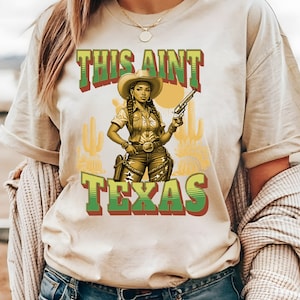 これはテキサスカウガールTシャツカントリーTシャツレトロボヘミアンデザートカウガールシャツではありません - 面白いレトロボヘミアンTシャツ