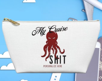 Funny Cruise Accessory Bag: Travel Makeup Pouch
