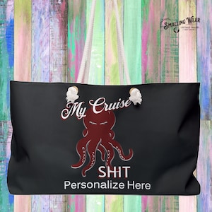 Octopus Design Cruise Weekender Bag - Travel Essentials, Packing Organizer, Green Tote