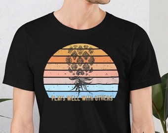 スウィンガーズ 逆さまパイナップル Tシャツ レトロサンセット ユニセックス Tシャツ、スウィンガーへのギフト、iykuk