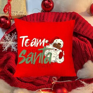 Christmas Black Santa  Pillow,secret santa gift, christmas 2023, African American Santa, Black Santa Clause, Printed one side,broadcloth