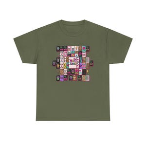 Mahjong Tile Collage Tee | Mahjong Tiles Pattern Shirt image 9