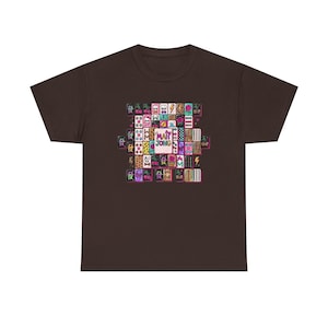 Mahjong Tile Collage Tee | Mahjong Tiles Pattern Shirt image 7