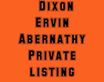 3  Dixon Ervin Abernathy  Private listing