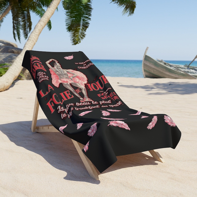 SmallingWear Josephine Baker Beach Towel