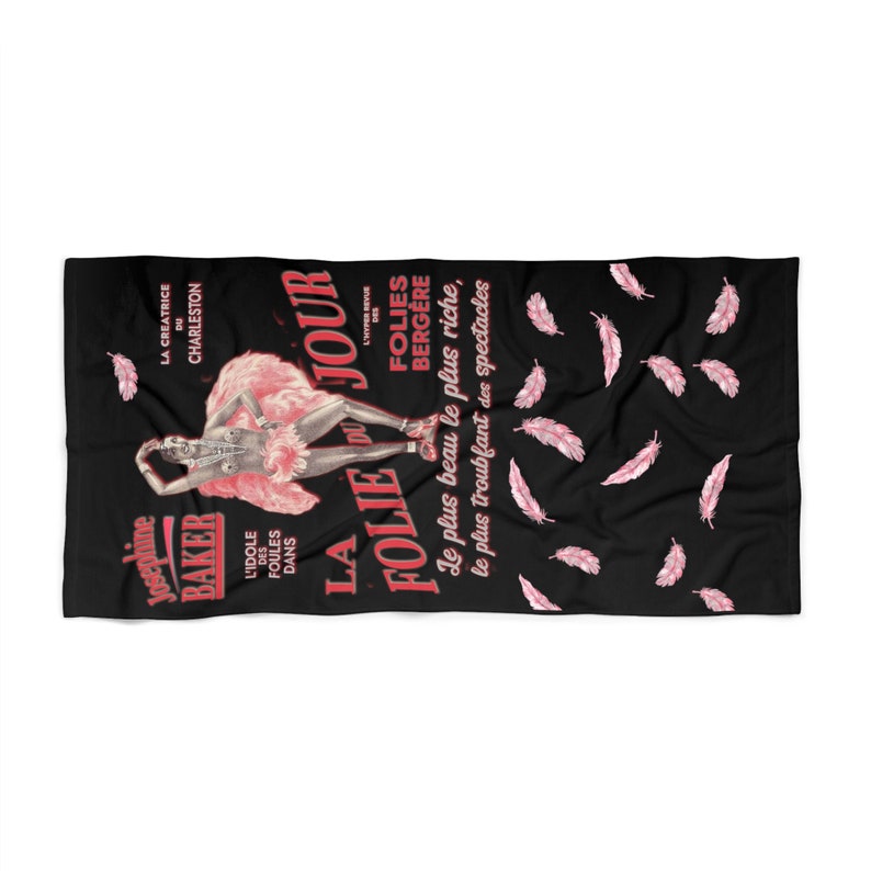 SmallingWear Josephine Baker Beach Towel - Thumbnail 2