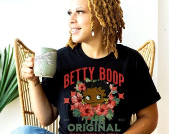 Black Betty Boop tee Black history, herstory, Afrocentric shirt Baby Esther lee Jones